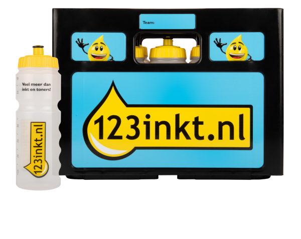 Raptini Bidonkrat groot - inclusief 10 Bidons 750 ml - 123inkt P71954 - 1