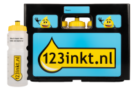 Raptini Bidonkrat groot - inclusief 10 Bidons 750 ml - 123inkt P71954