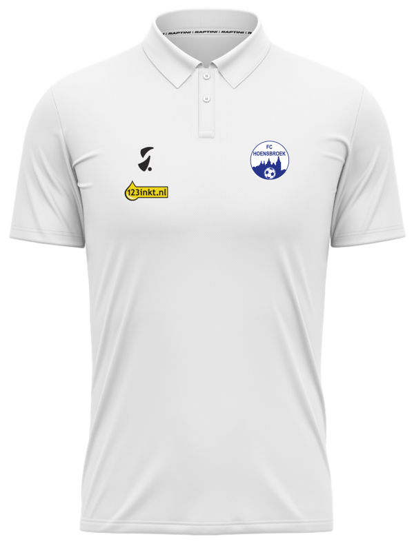 Raptini Presentatiepolo Wit - FC Hoensbroek - 116-122 P71604 - 1
