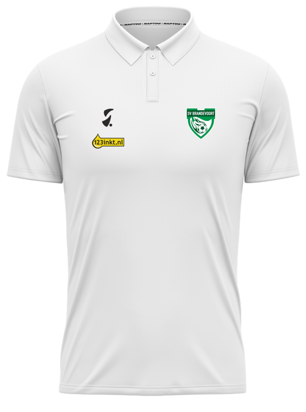 Raptini Presentatiepolo Wit - SV Brandevoort - 146-158 P71013 - 1