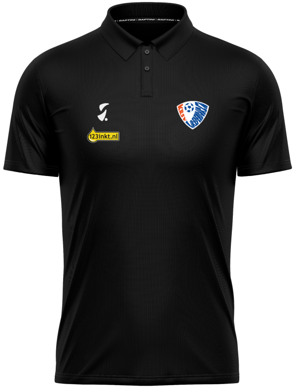 Raptini Presentatiepolo Zwart - KRSV Vredenburch - 134-146 P70264 - 1
