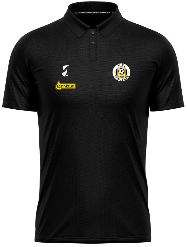Raptini Presentatiepolo Zwart - VV Spaubeek - 116-122 P70398 - 1