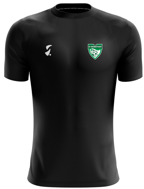 Raptini Trainingsshirt Zwart - SV Brandevoort - 134-146 P70979 - 1